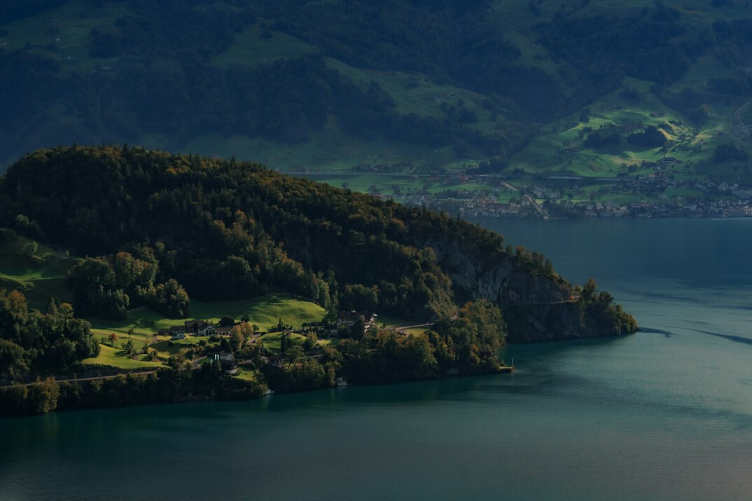 swiss lake view